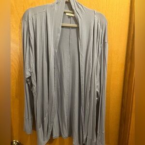Blue Open Front Cardigan